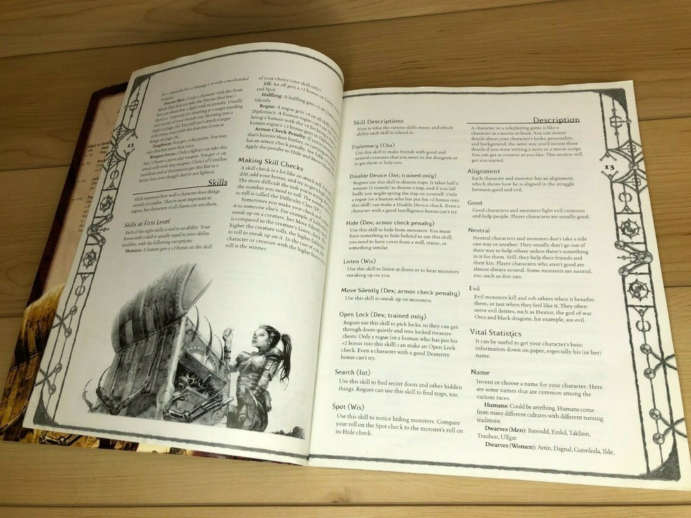 Dungeons & Dragons Basic Game Advanced Rule Book Replacement Parts 2004