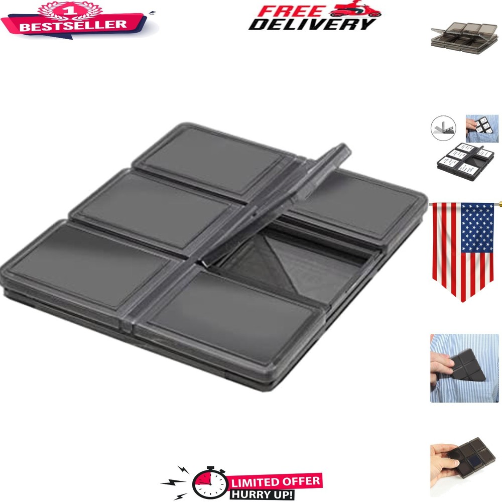 Compact 3 Pack SD Memory Card Cases - Hard Plastic, Lightweight & Functional