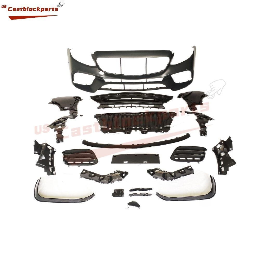 For 2016-2020 Mercedes Benz E Class E300 E400 W213 Facelift E63 AMG Front Bumper