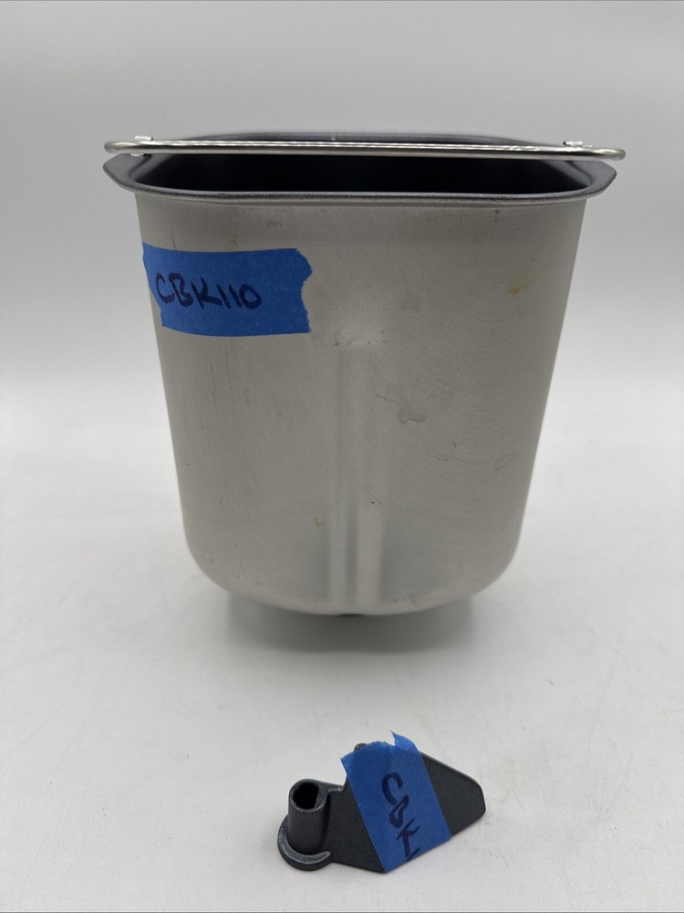 Cuisinart CBK-110 Replacement Removable Bread Pan Handle & Paddle Used