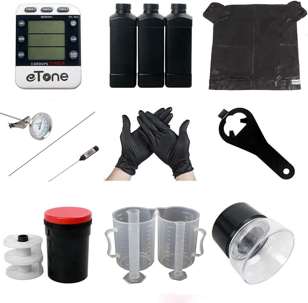 Complete Film Processing Darkroom Kit: Includes Developing Tank & Magnifier