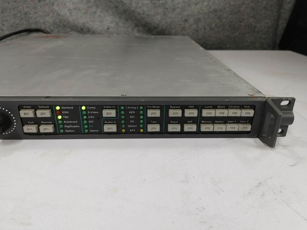 LEITCH DPS-575 9 DIGITAL MULTI CHANNEL PROCESSING SDI SYNCHRONIZER w PAL Option