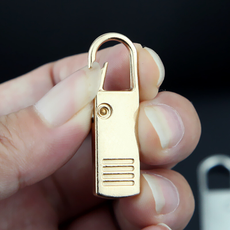 6/3X Metal Zipper Pull Tab Replacement Puller Zip Extender for Bag Jacket Coat✔