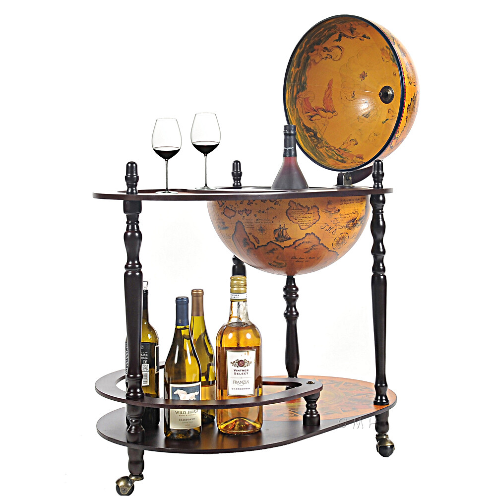 Exotic Globe drink trolley Red