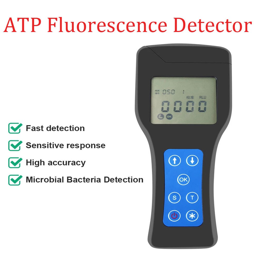 Bacteria Detector Meter ATP Fluorescence Tester Rapid luminometer With Test Swab
