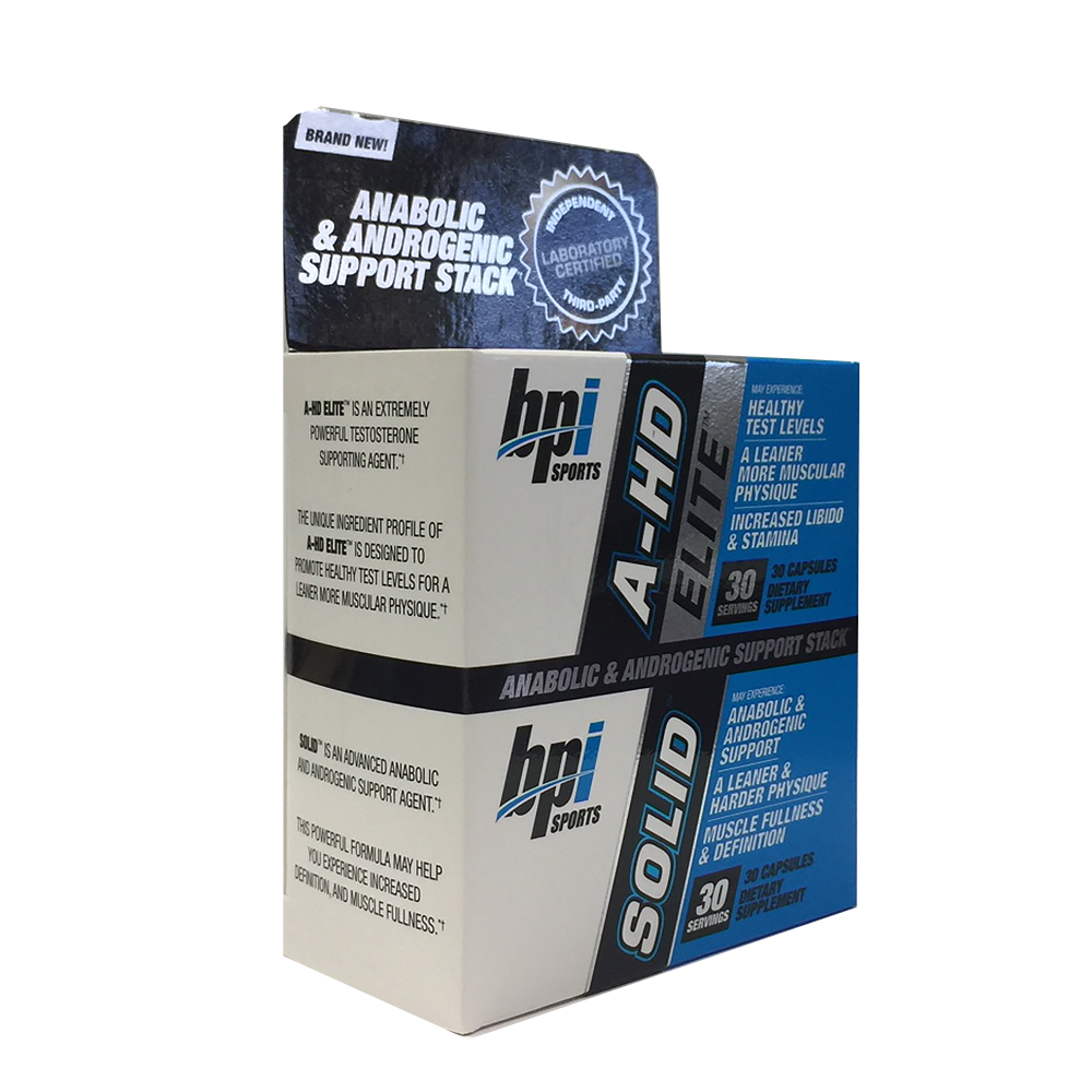 BPI Sports A-HD Elite & Solid Combo 30 Capsules