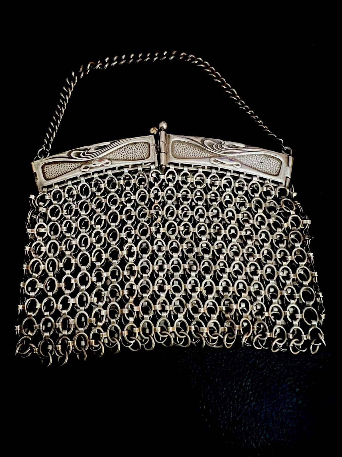 Antique Sterling Silver Plated Arts And Crafts Purse