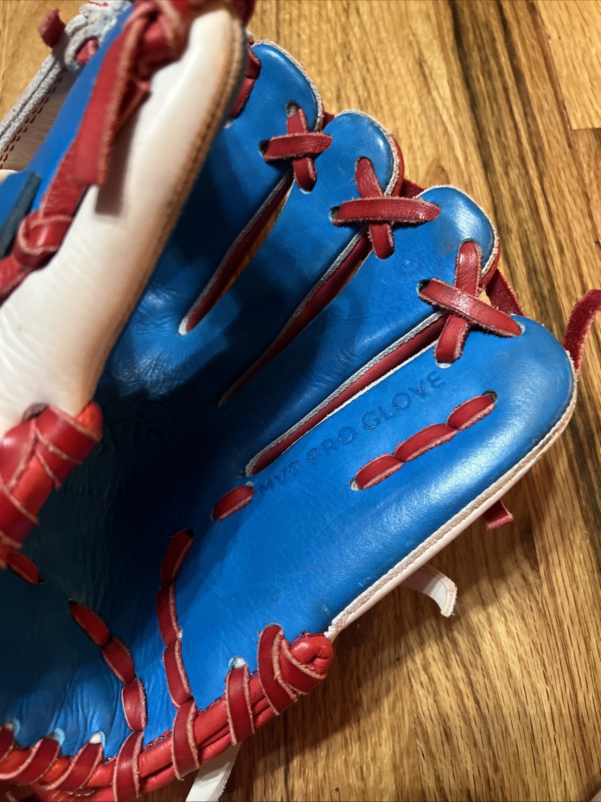 S3 Custom Baseball Glove – Red, White & Blue | 11.25” (Gently Used) 100% LEATHER