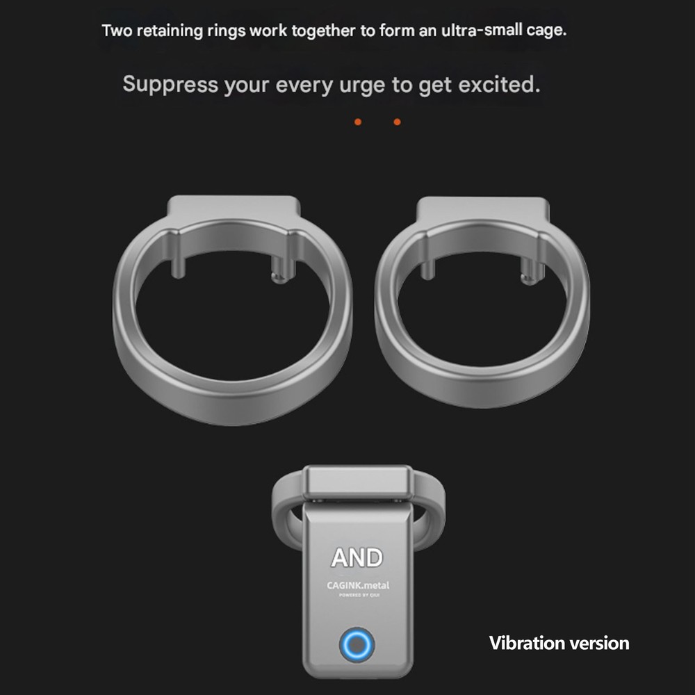 Male Chastity Cage AI Function APP Remote Control Bluetooth Lock Vibration