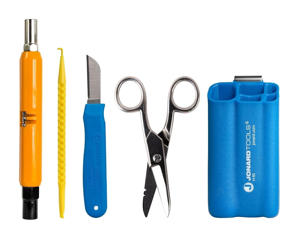Compact 5-Piece Telecom Toolkit: Versatile Tools for Streamlined Installations