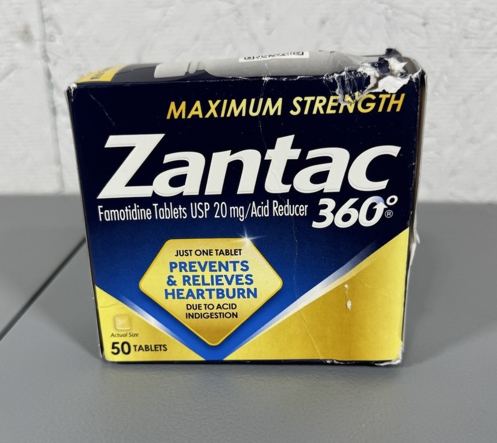 Zantac 360° Maximum Strength 50 Tablets Acid Reducer Exp 04/2027