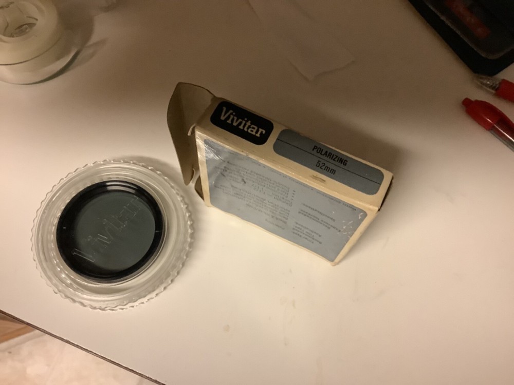 Vivitar 52mm Polarizing Polarizer Filter
