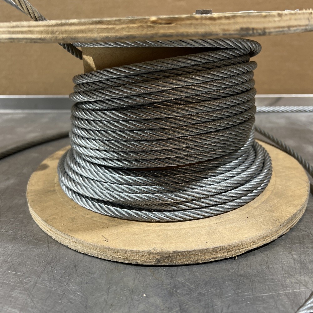 1/4” Braided Wire Rope. Nos Surplus. Partial Reel-Left Over Surplus