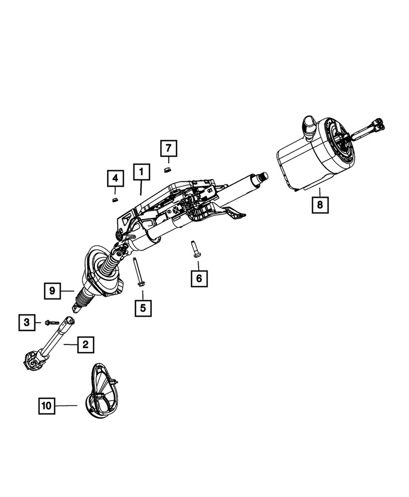 Genuine Mopar Steering Column 68140571AF