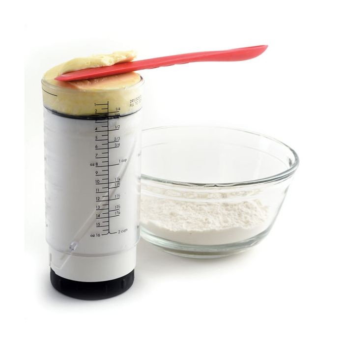 Norpro 2 Cup Adjustable Measuring Cup, White