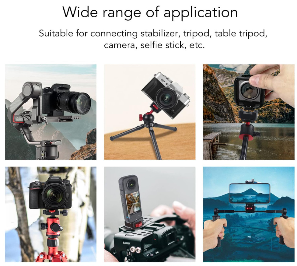 Camera Quick Release V Lock Plate Multipurpose Stable Assembly Kit Tripod