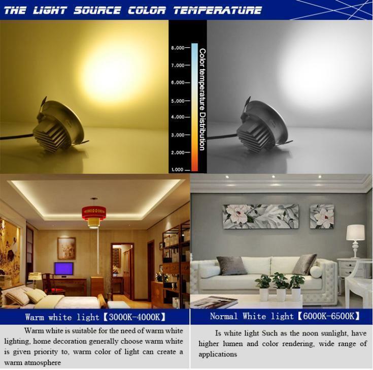6/12PC 9W/7W COB Downlight LED Dimmable Recessed Ceiling Light Spotlight Driver