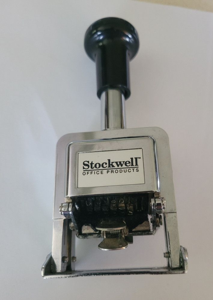 Stockwell Automatic Numbering Stamp, 6-Digits Self Inking