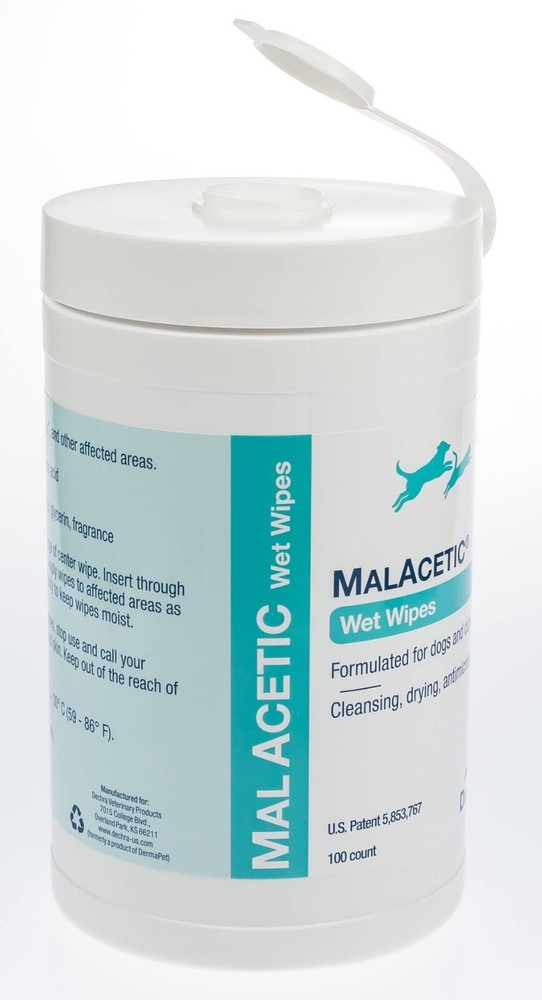 MalAcetic Wet Wipes, 100 ct
