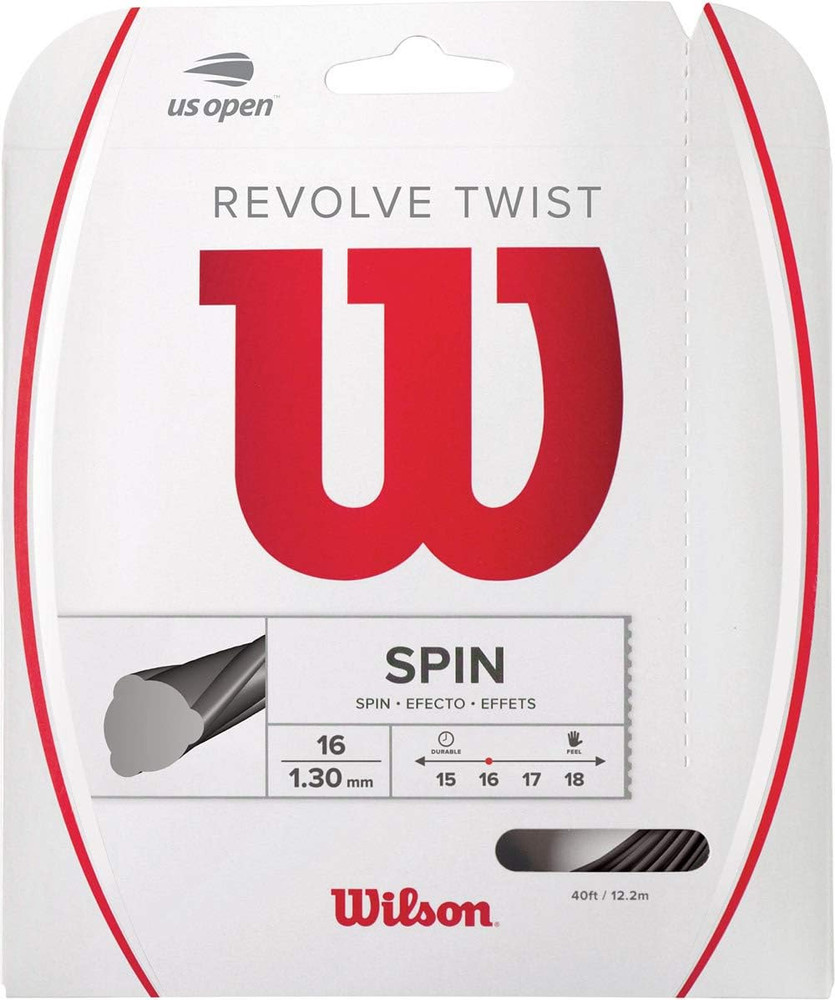 Revolve Twist 16 Tennis String - Set, Red