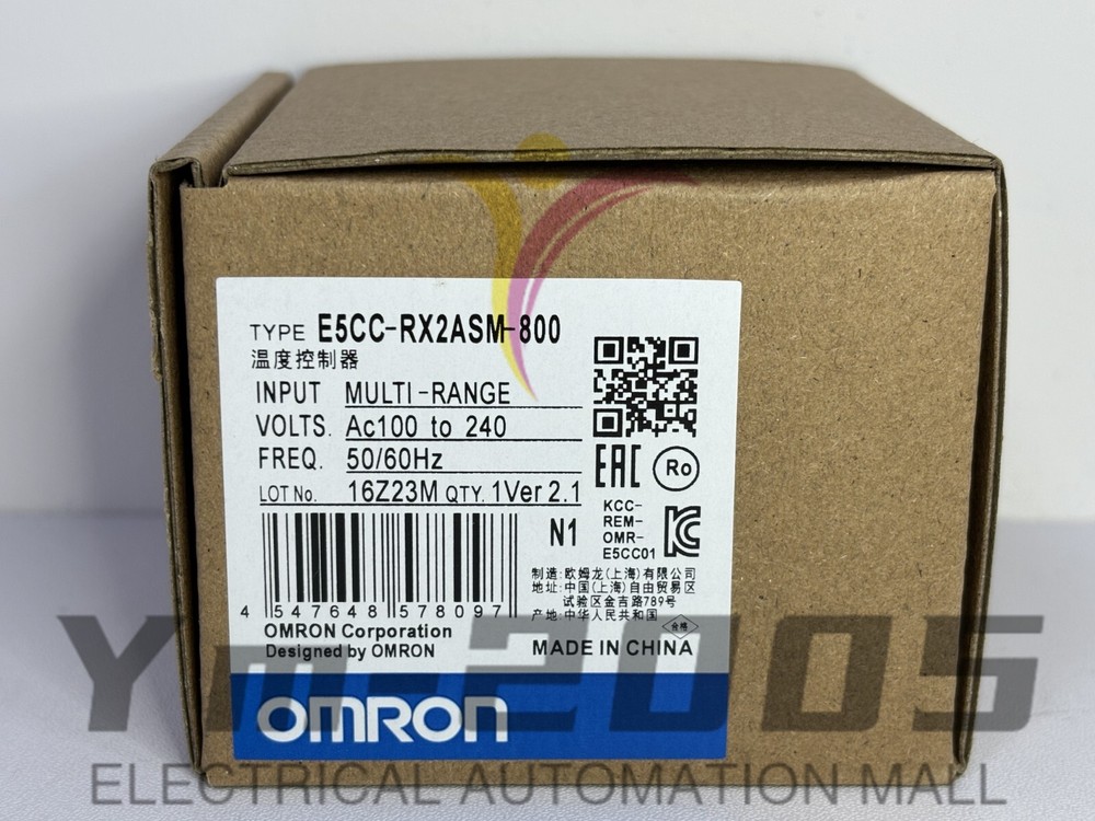 Omron-E5CC-RX2ASM-800 100-240 VAC Temperature Controller Fast delivery 1PC NEW