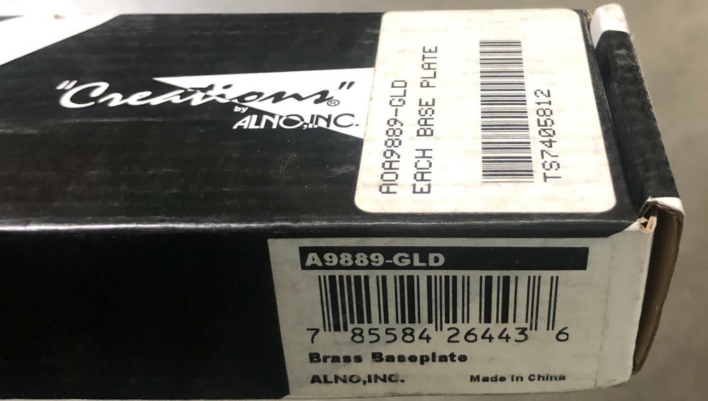 Alno A9889-GLD Each Base Plate - Gold