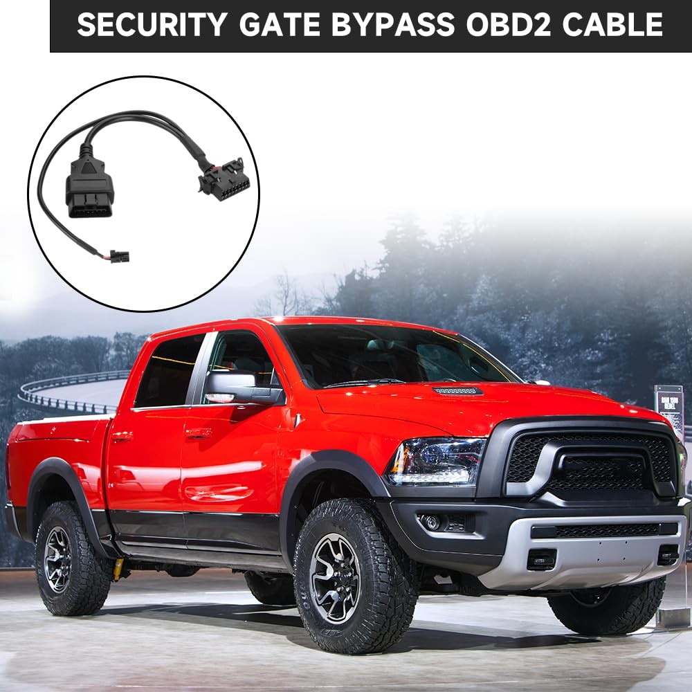 Security Gate Bypass OBD2 Cable - Compatible for Dodge Ram 1500 2018-2020...