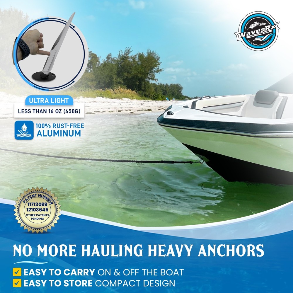 18 WaveCobra Anchor + (7 -25 ) AnchorMate Bungee Bundle