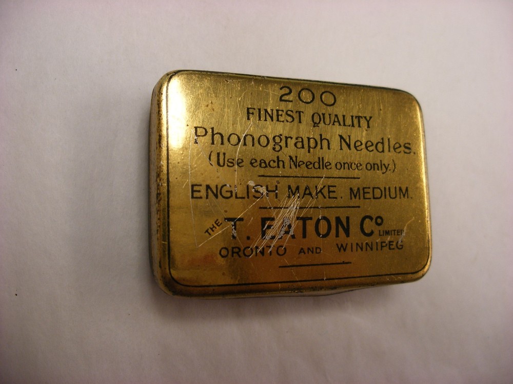 Phonograph Gramophone Needle Tin - T. Eaton Co Canada