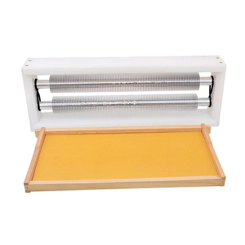 Double Roller Beekeeping Comb Honey Uncapper Uncapping Machine Frame Extractor