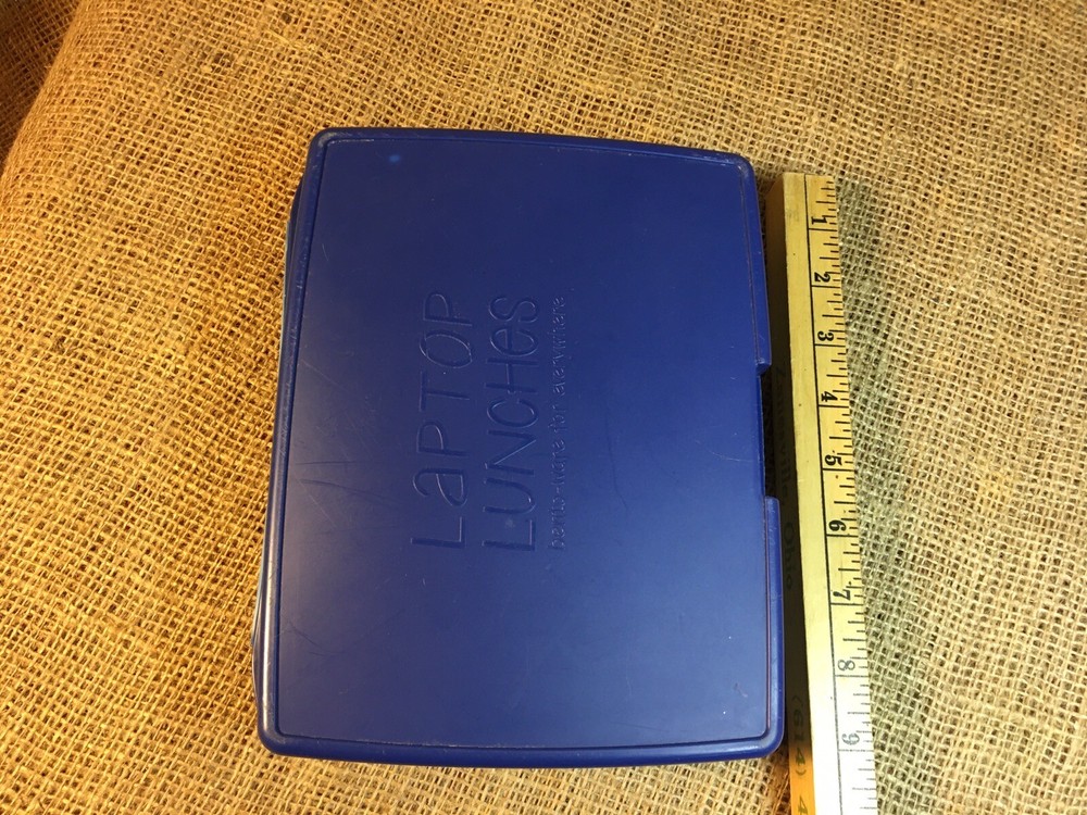 Blue Bento-Ware Laptop Lunches Lunch Box With Compartments