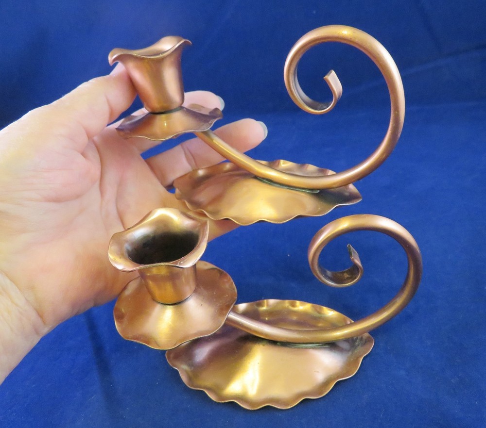 Gregori (Gregorian) Copper Candle Holders (781)