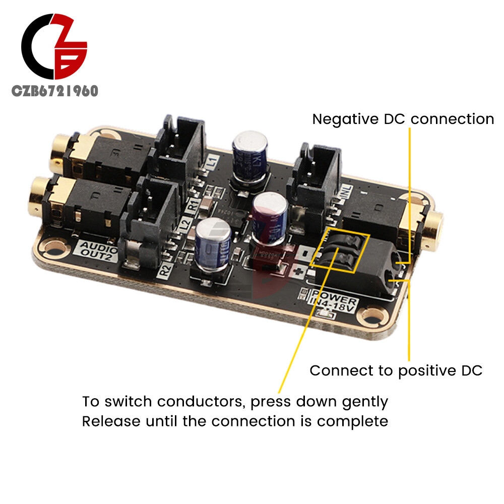Audio Isolation Noise Reduction Module DSP Common Ground Amplifier Board DC4-18V