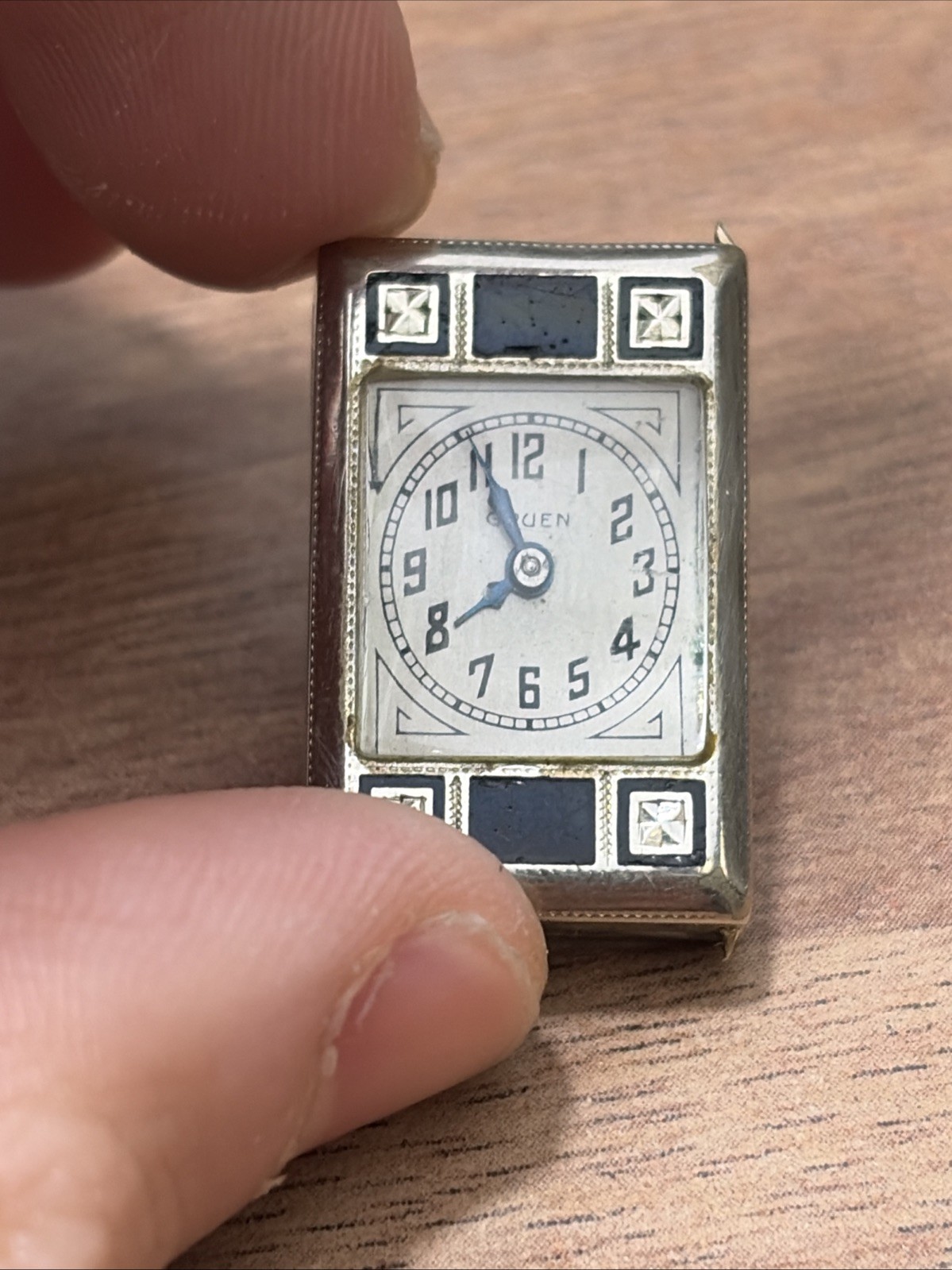 14K Art Deco 1920’s - 30’s Gruen Ladies White Gold Watch