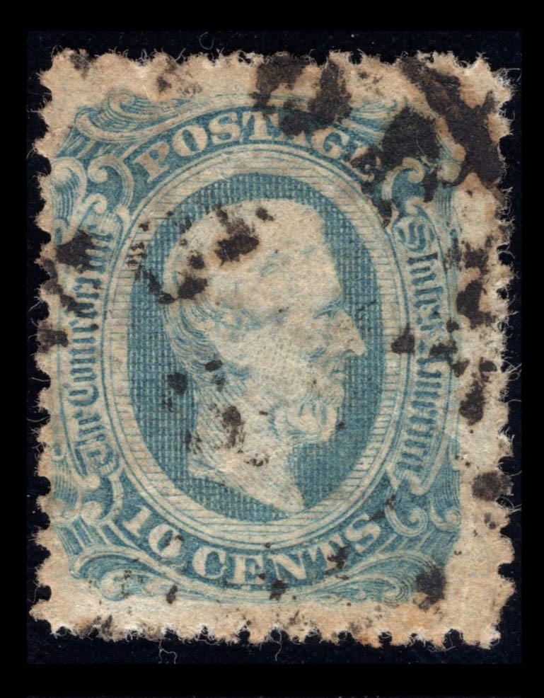 MOMEN: US STAMPS CSA #12f PERF 12.5 USED LOT #97632*