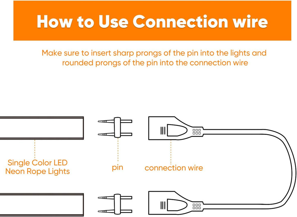Connector Pack with ECO Neon Rope Lights - Complete Bundle Set