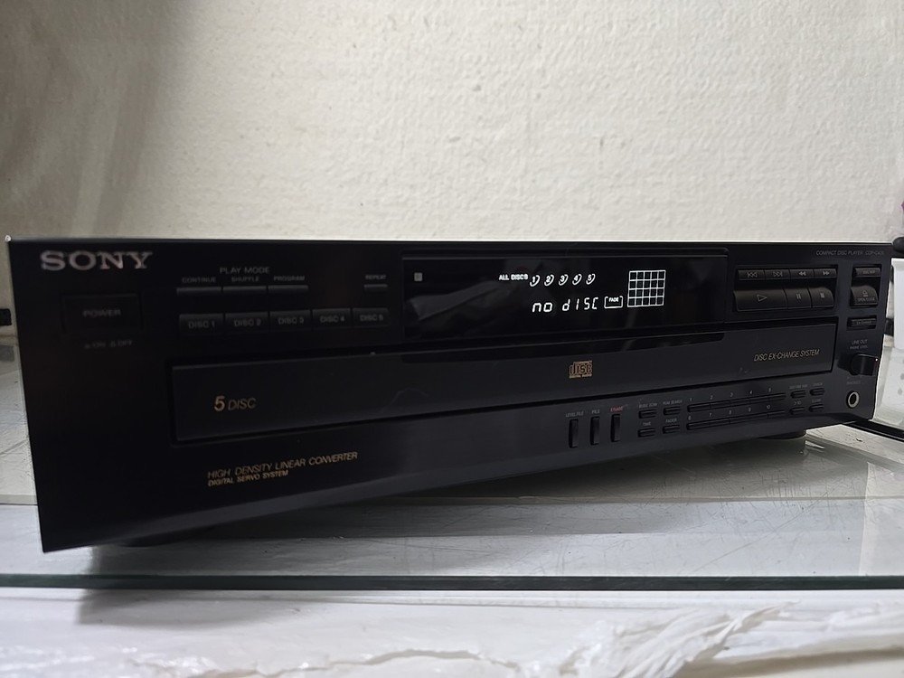 Sony CDP-C435 5 Disc Ex-Change System CD Changer Compact Disc Player - TESTED!