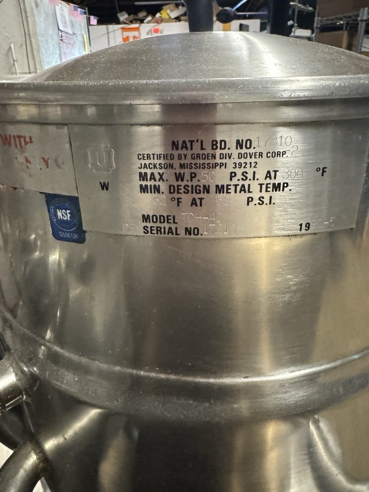 groen steam kettle TDH-40 Tested