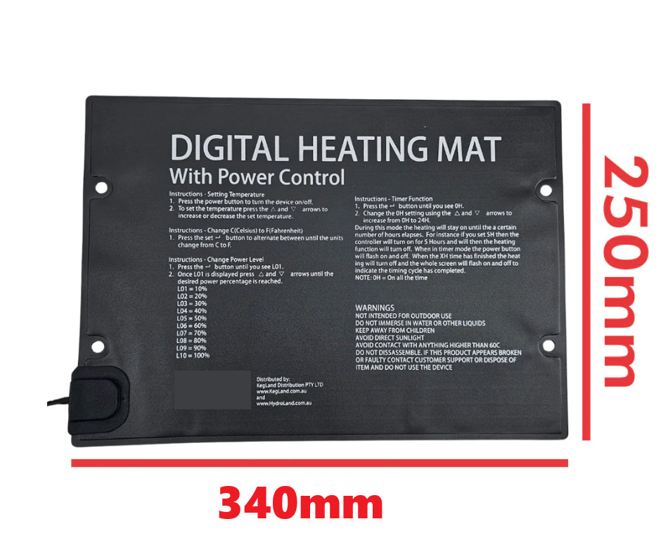 Temperature Controlled Heating mat with Power control(25W)
