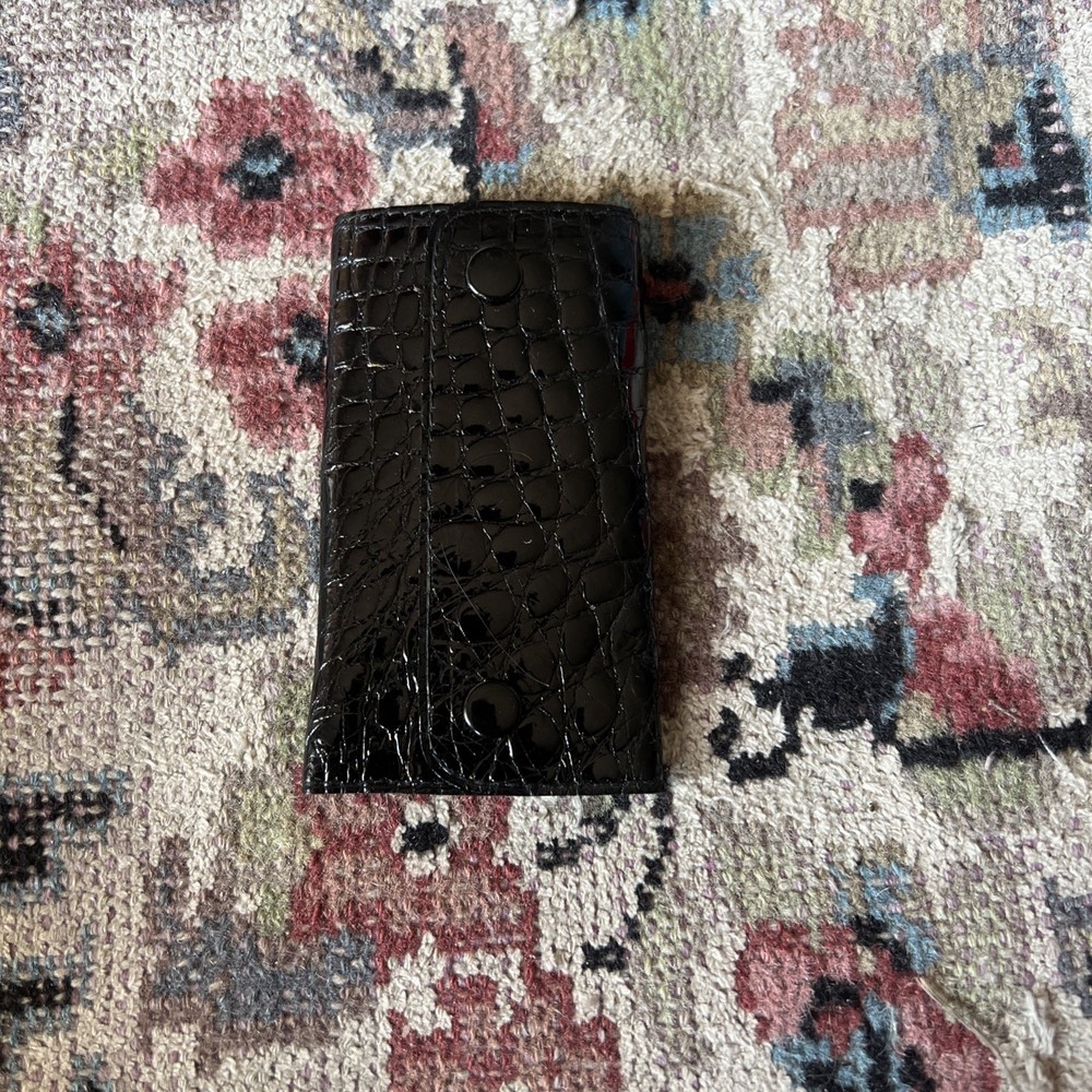 Black Leather Keychain