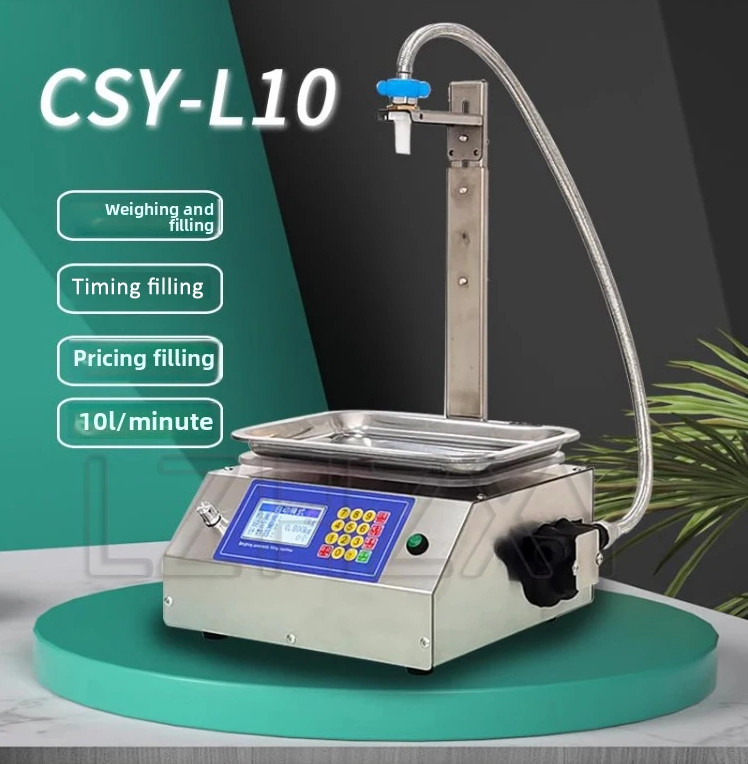 Automatic Digital Liquid Filling Machine for Bottles, 10-5000 g Capacity
