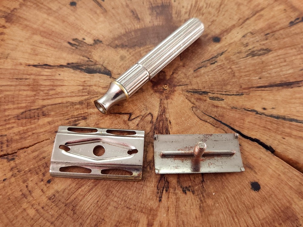 Gillette Fat Handle Tech Vintage Double Edge Safety Razor