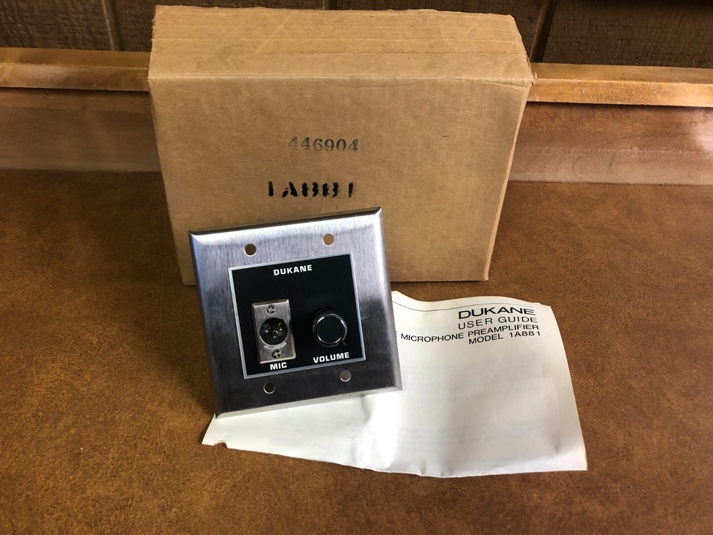 Dukane 1A881 Single Microphone Remote Preamplifier
