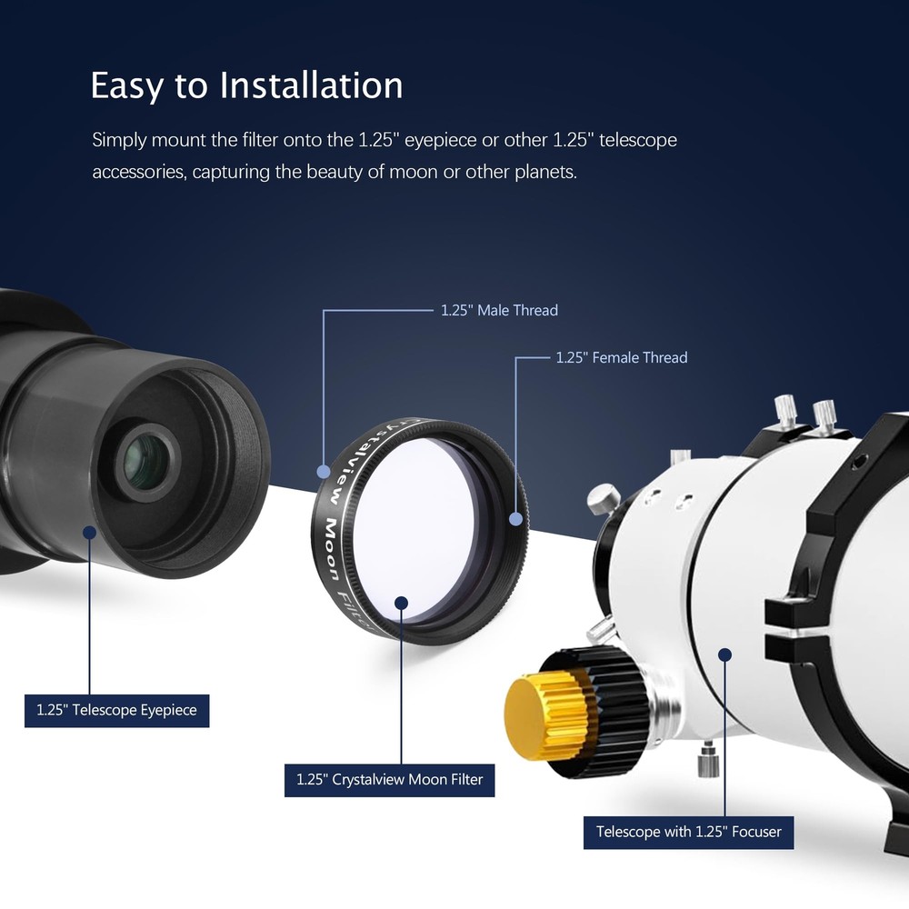 1.25" Crystalview Moon Filter