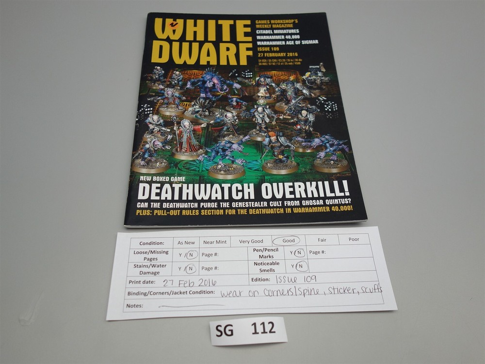 White Dwarf: Issue 109 February 2016 (Games Workshop)