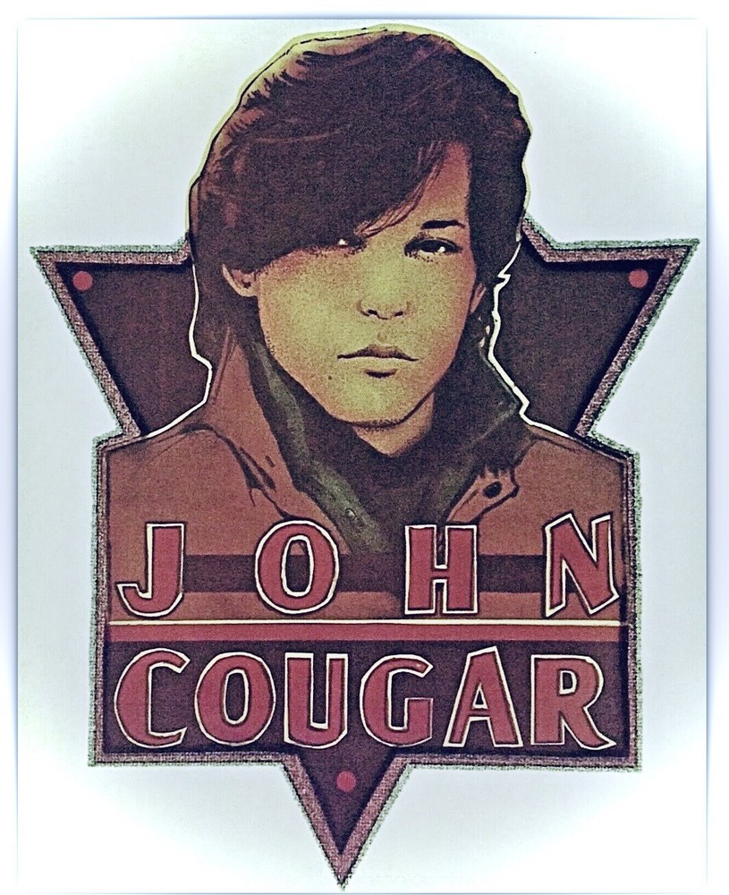 Original Vintage John Cougar Iron On Transfer