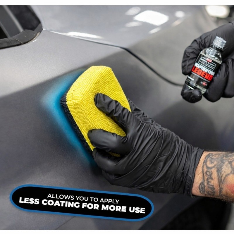 2 Pack Ceramic Coating Applicator Pad Microfiber Car Detailing Sponge