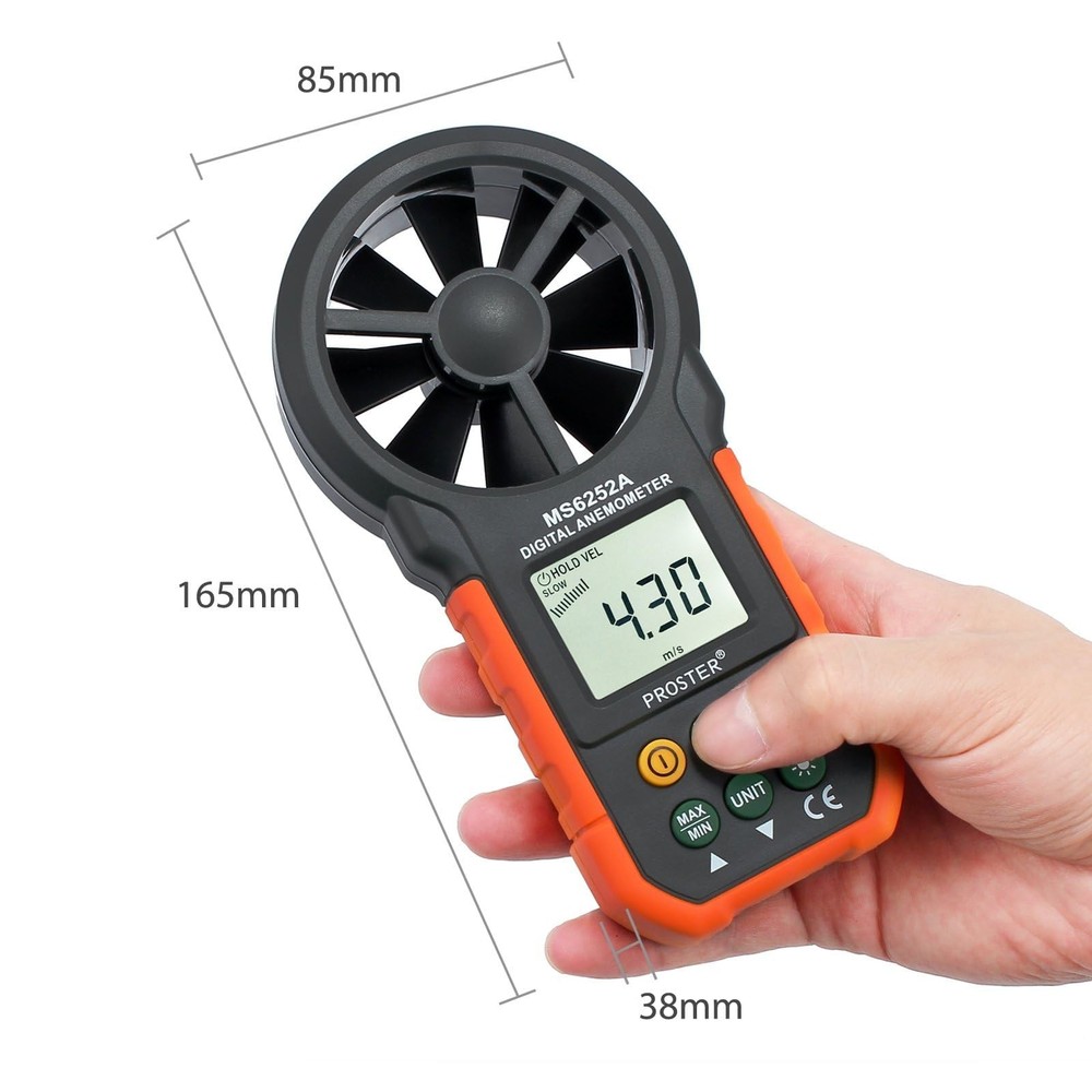 Handheld Digital - Portable Wind Speed Meter CFM Meter Wind Gauge Anemometer