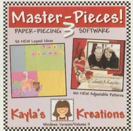 Master-Pieces!: Kayla's Kreations Volume 3 PC CD scrapbooking ideas patterns art