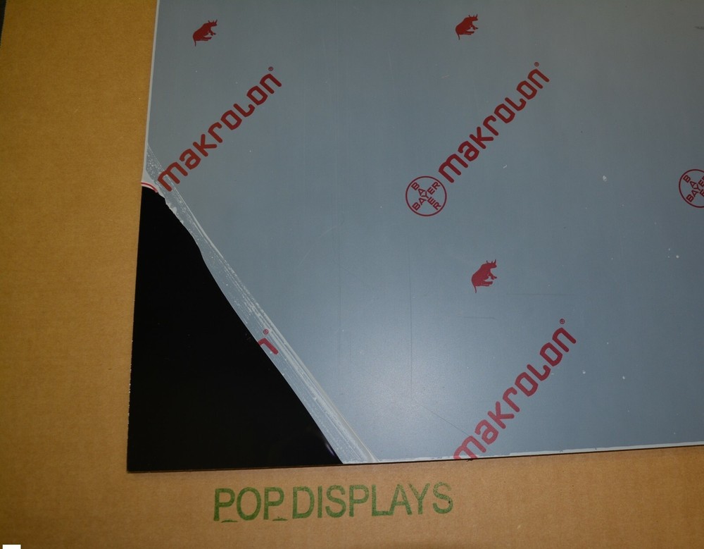 Black Lexan Sheet Polycarbonate 1/8" x 48" x 24"